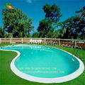 New product Swimming pool with artificial grass carpet 2