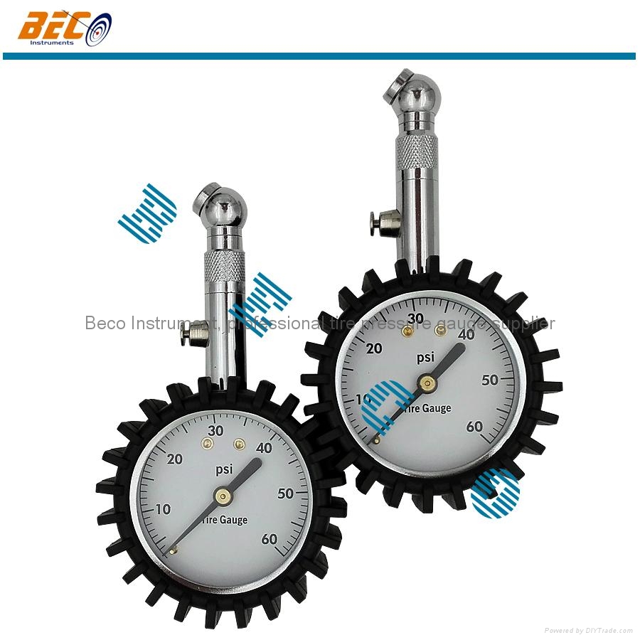 Hot selling 2" Tire pressure gauge on Amazon YT50A blank or OEM