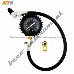 Beco accurate 1.6% racing tire pressure gauges 2.5" 60psi glow in the dark displ