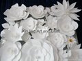 2016 Hot Boutique Paper Flower Backdrop Wedding Decorations 1