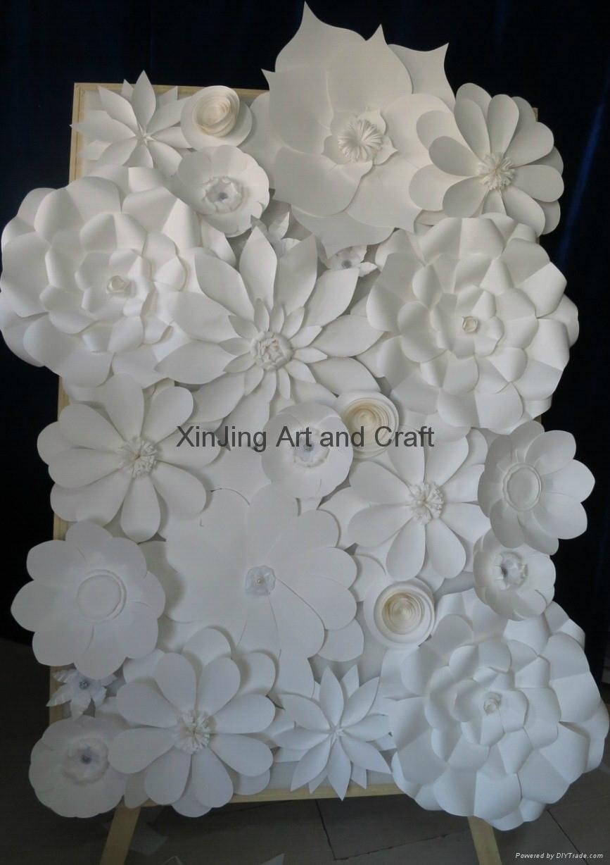 Decorative Wedding Ivory Giant Handmade Paper Flowers