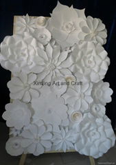 Decorative Wedding Ivory Giant Handmade Paper Flowers