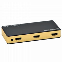 1 x 2 HDMI Splitter support custom Logo and Materials