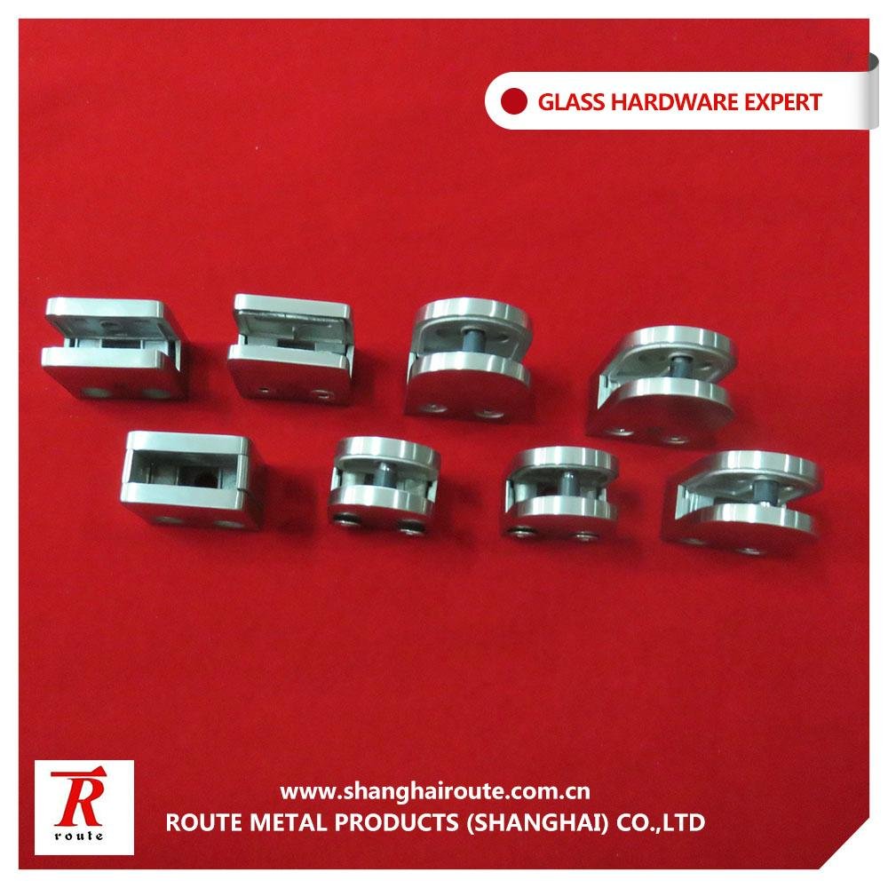 stainless steel 304 glass clamp square and round