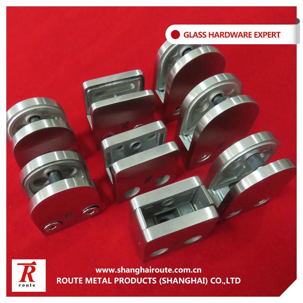 stainless steel 304 glass clamp square and round 2