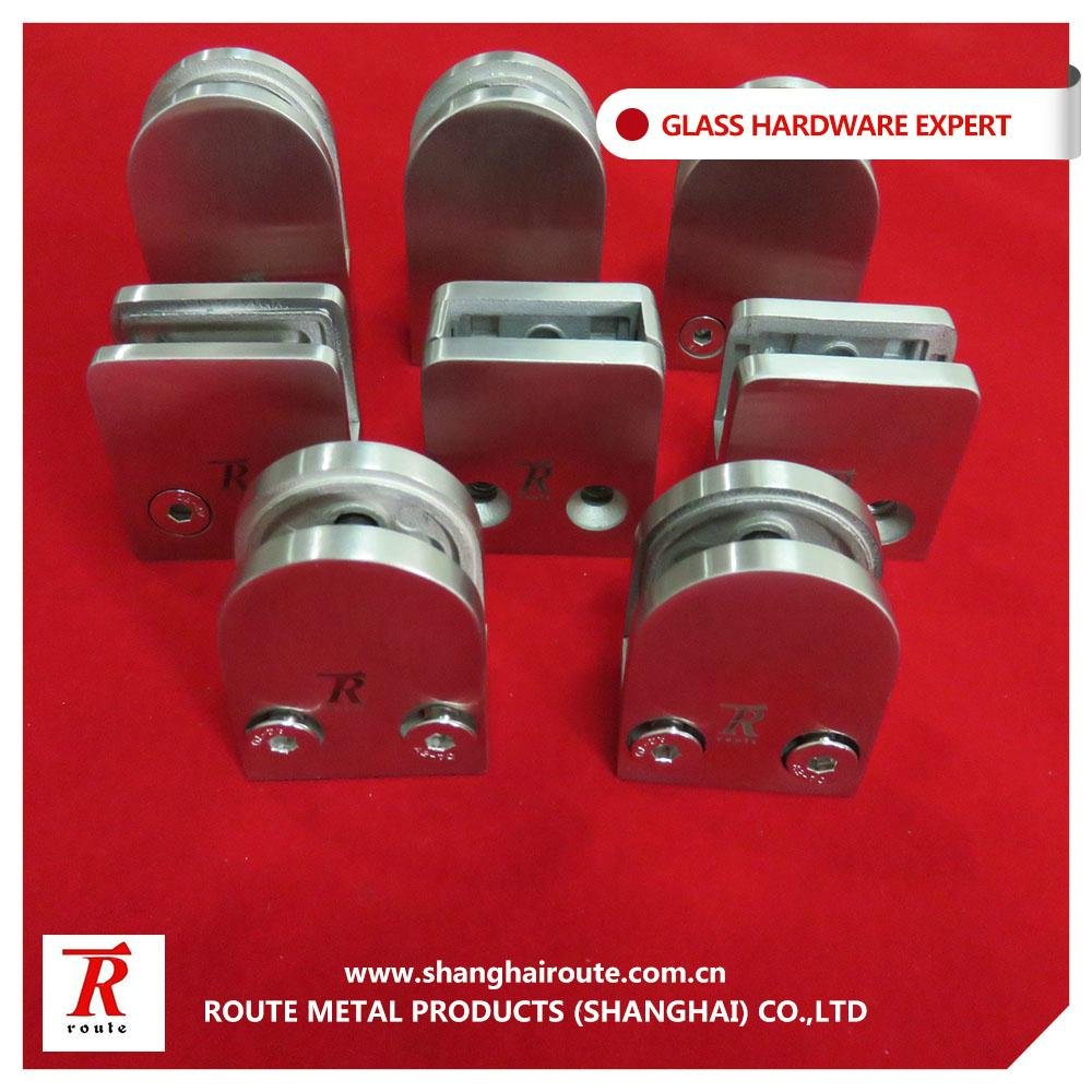 stainless steel 304 glass clamp square and round 4
