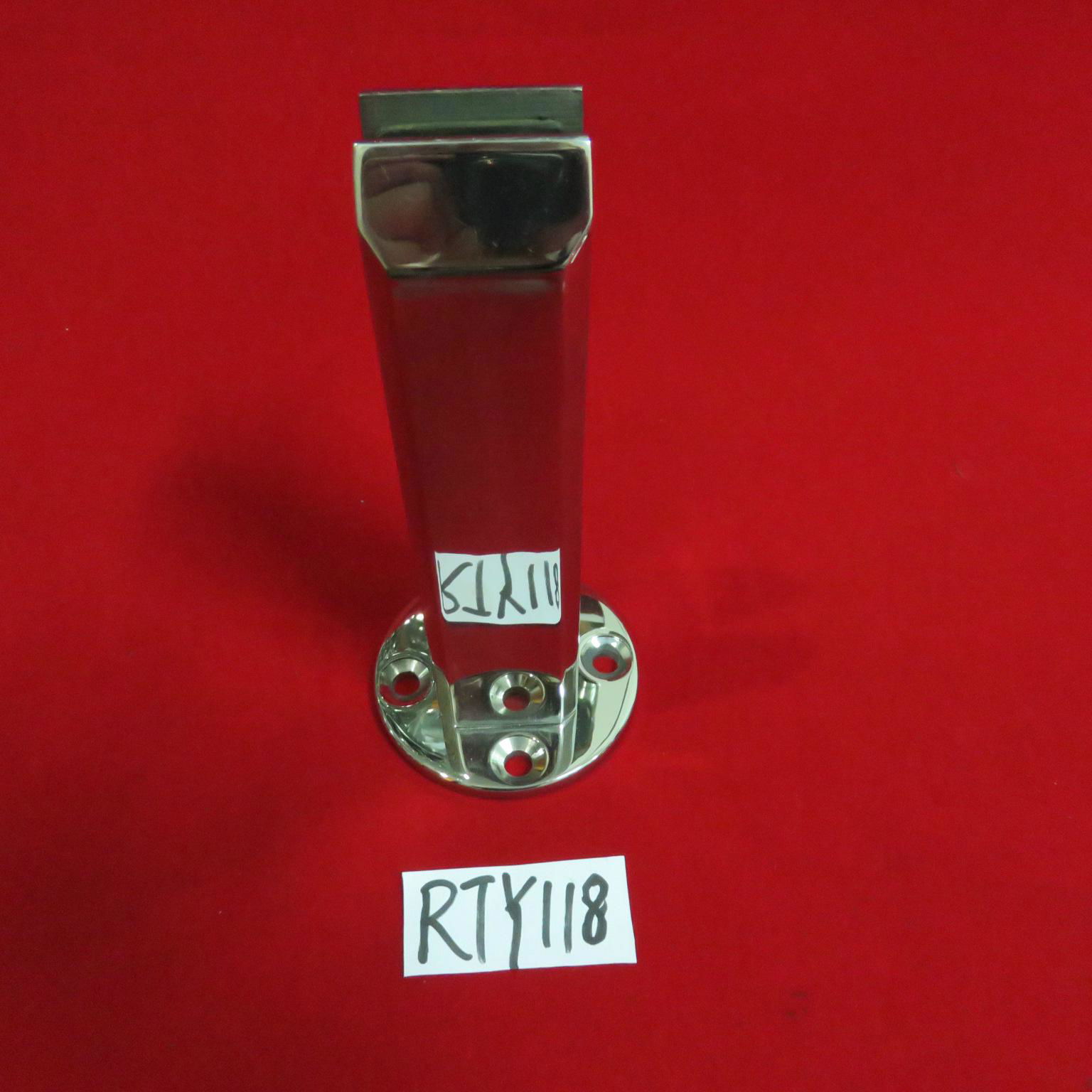 stainless steel frameless glass railing spigot with base plate