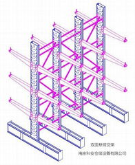 cantilever rack,cantilever as&rs,long pipe rack,warehouse rack,storage rack