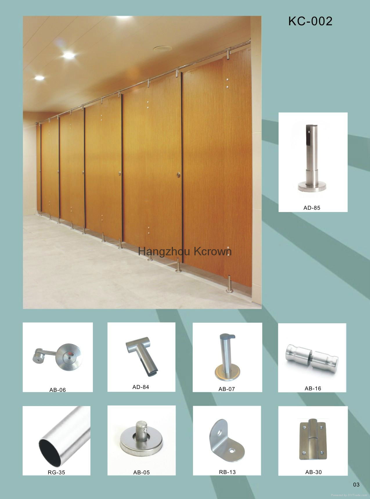 Waterproof hpl Toilet Cubicle Partition 5