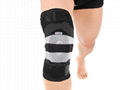 Flat Knitting Compression Knee Sleeve with hook and loop straps 1