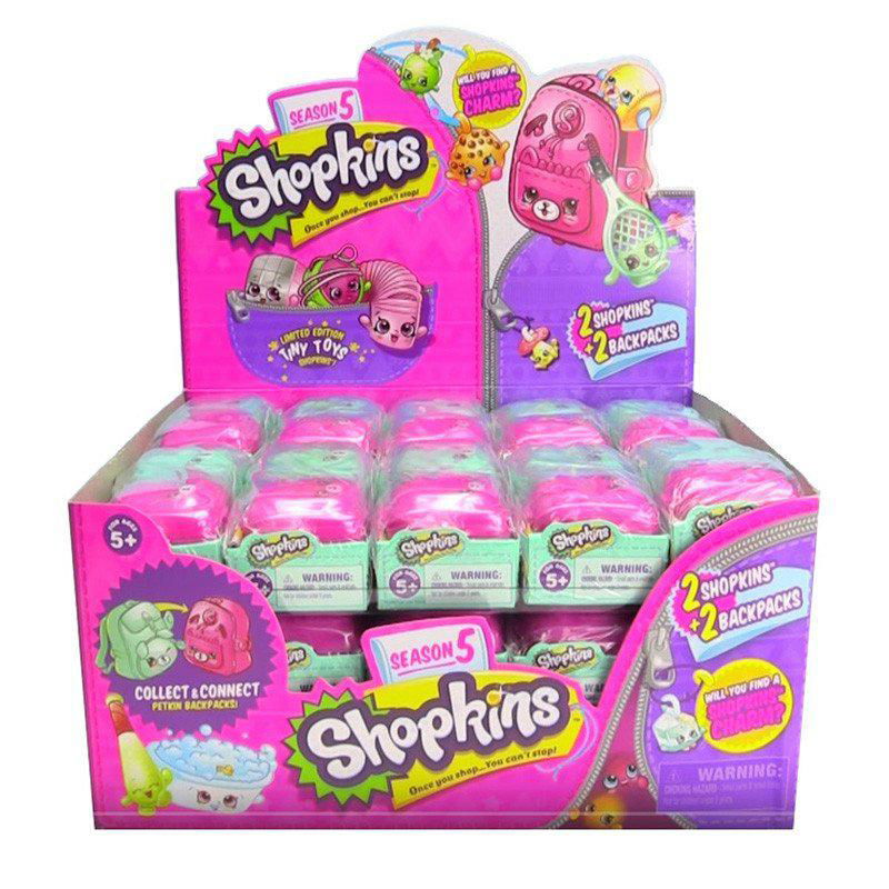 Shopkins SEASON 5 Blind Basket 2 Packs with BackPack Case of 30 Total 60 Shopkin