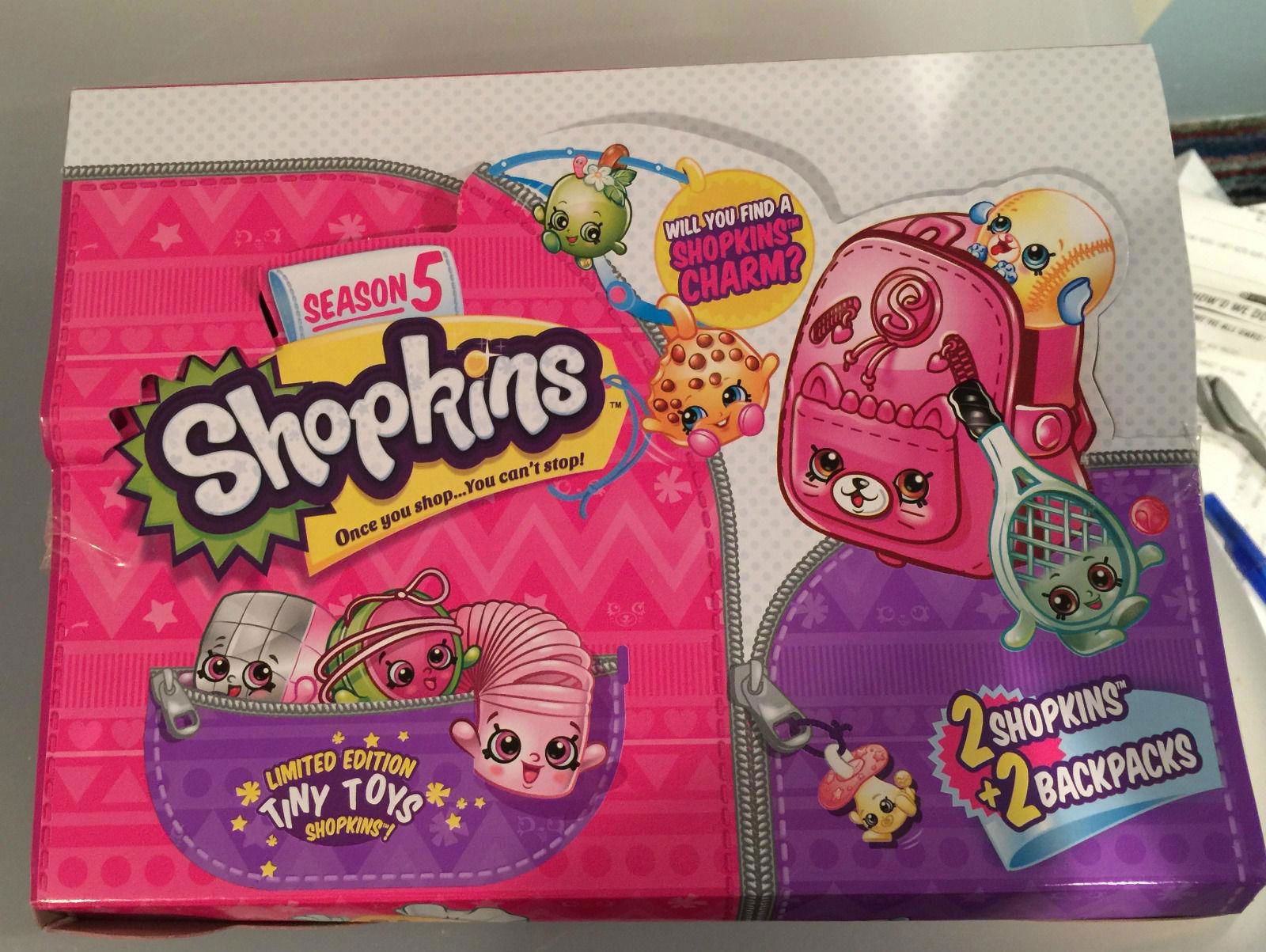 Shopkins SEASON 5 Blind Basket 2 Packs with BackPack Case of 30 Total 60 Shopkin 5