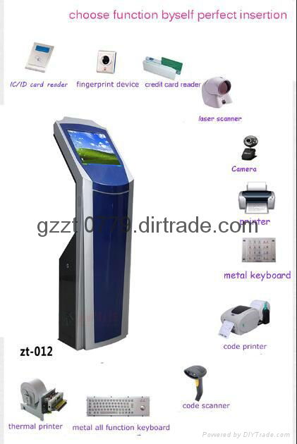 Factory price all in one touch screen advertising kiosk 4