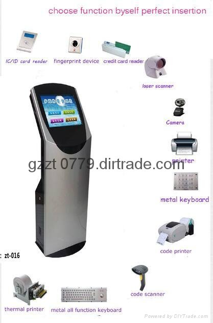 wireless payment touch screen airport self service