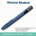Disposable insulin pen for plastic