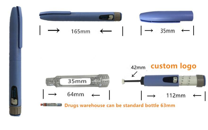 Repeated use of insulin pen (aluminum shell) 2