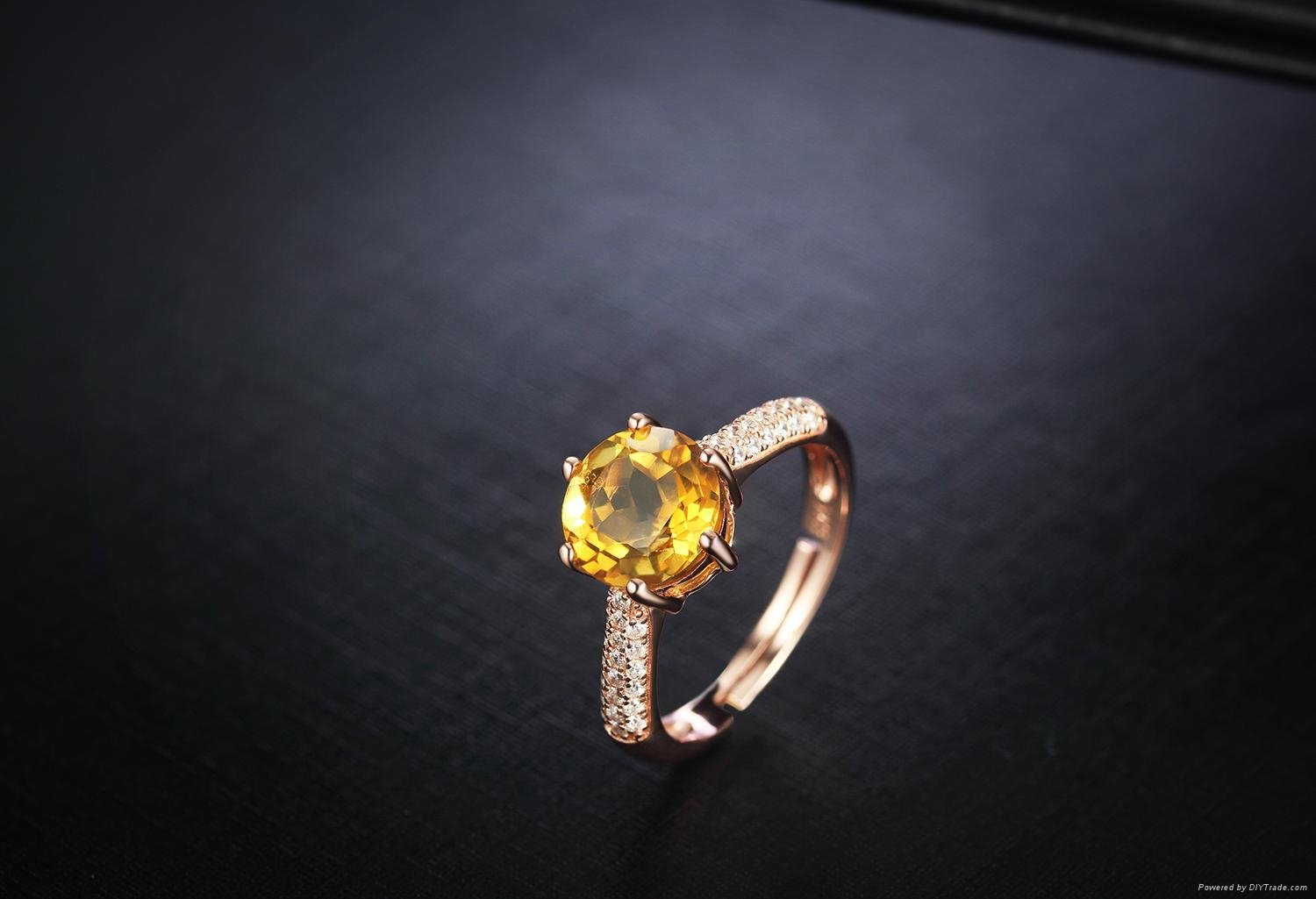 New fashion rose gold wedding ring woman designs