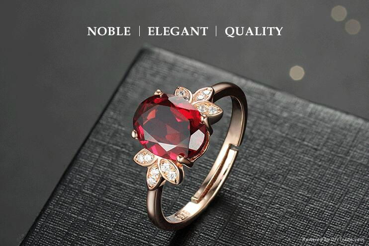 Impressive 2016 China simple gold ring designs pave diamond leaf shape jewelry