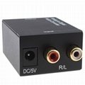  Digital to Analog audio HDMI converter adapter Coacial or TOSLINK to L/R audio
