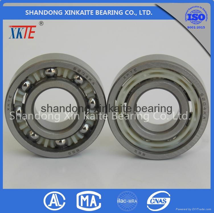 XKTE nylon retainer deep groove ball Bearing 6204 TN/C3/C4 for conveyor 2