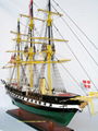 FREGATTEN JYLLAND WOODEN MODEL SHIP 2