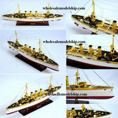 SMS EMDEN WOODEN MODEL SHIP