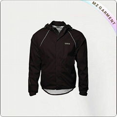 Black Waterproof Jacket Cycling Wear