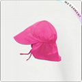 Baby Hot Pink Flap Sunhat