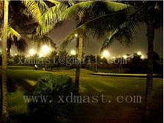 Golf Course lighting Telescopic mast system control