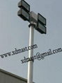 Built-in cable pneumatic telescopic mast