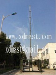 20m heavy duty telescoping telecommunication antenna tower mast in shelter and m