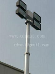 super heavy-duty telescopic antenna mast tower for mobile communications