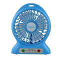 Portbale mini usb rechargebale power bank desktop cooler fan with led light lamp 5