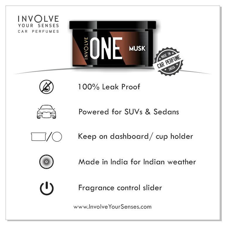 Organic Spill Proof Car Freshener: One Musk  2