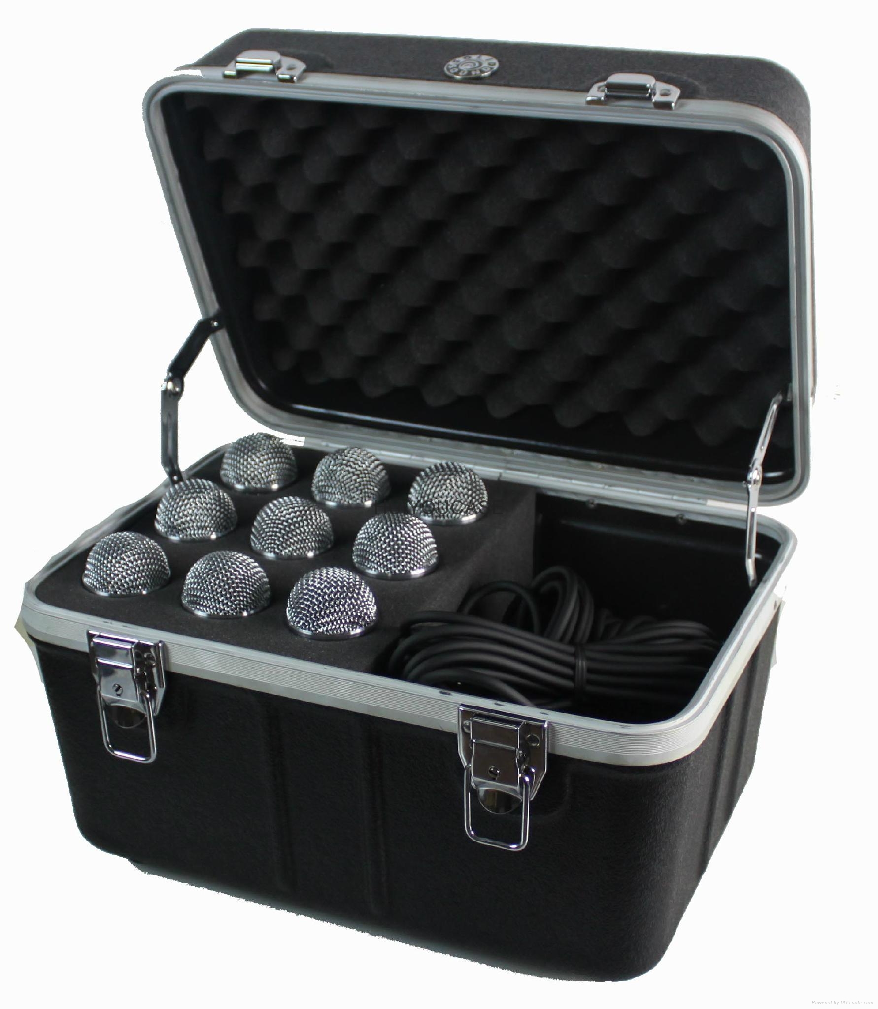 ABS 9pcs of Microphone Storage Rack Case MIC9 (China Manufacturer) Other Bags & Cases