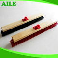 Plastic Hair Floor Brush With Wooden Handle 3