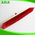 Plastic Hair Floor Brush With Wooden Handle 5