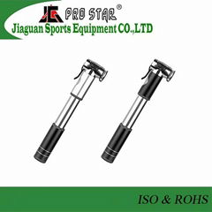 Aluminum 6063 Mini Bicycle Pump in 120PSI with Gauge