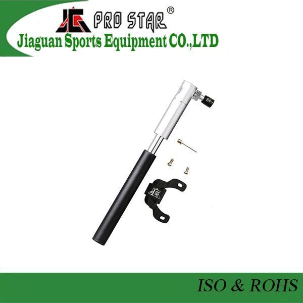 2016 New Product Mini Aluminum Double Action High Pressure Bike Pump with Gauge