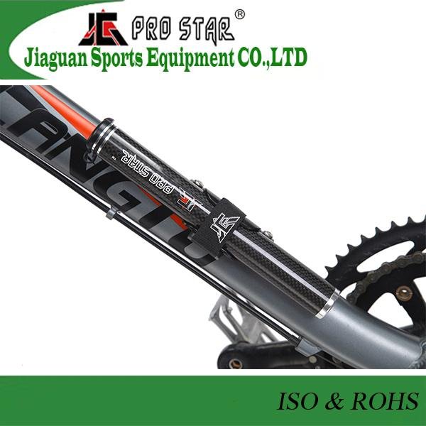 High-end Aluminum 6063 Bicycle Pump Made of Carbon Fiber with Hidden Flexible Ho 4