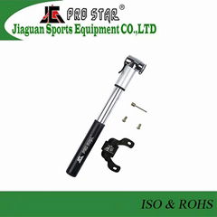 Portable Aluminum 6063 Bike Pump with Pressure Gauge