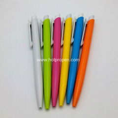 cheaper click ball pen with plastic