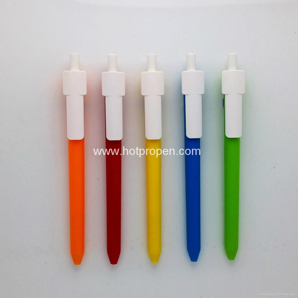 simple click ball pen with twodimension code clip QR code pen