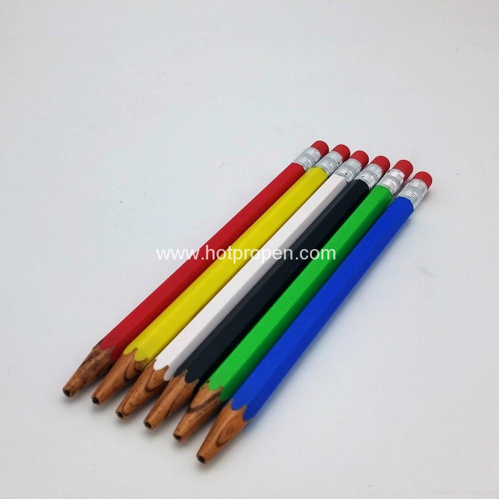 塑料噴漆鉛筆造型圓珠筆扭動觸控筆 3
