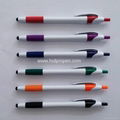 promotion click action screen touch ball pen with soft grip 3