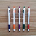 promotion click action screen touch ball pen with soft grip 4