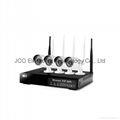 P2P Camera, Cloud Service,1.0MP & 1.3MP 4ch Wifi Nvr Kit, Wireless NVR Kit, HD N 1