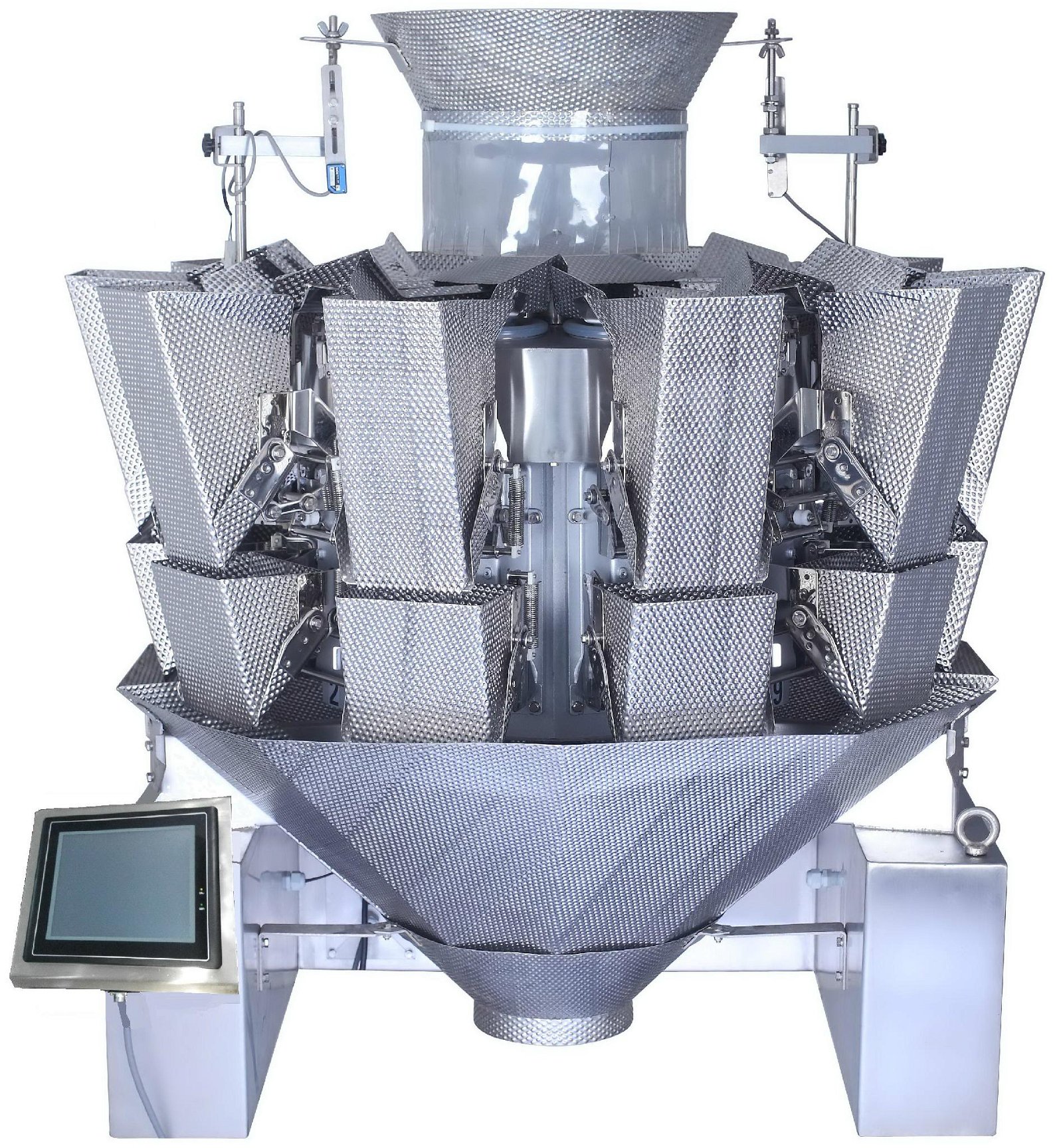 sticky products automatic 10 heads weighing machine multihead weigher