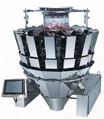 14 heads automatic weighing machine multihead weigher