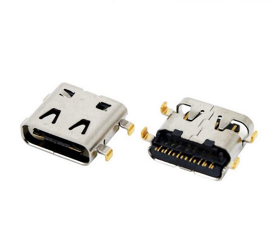 USB 3.1TYPE-C沉板母座90度單排SMT 